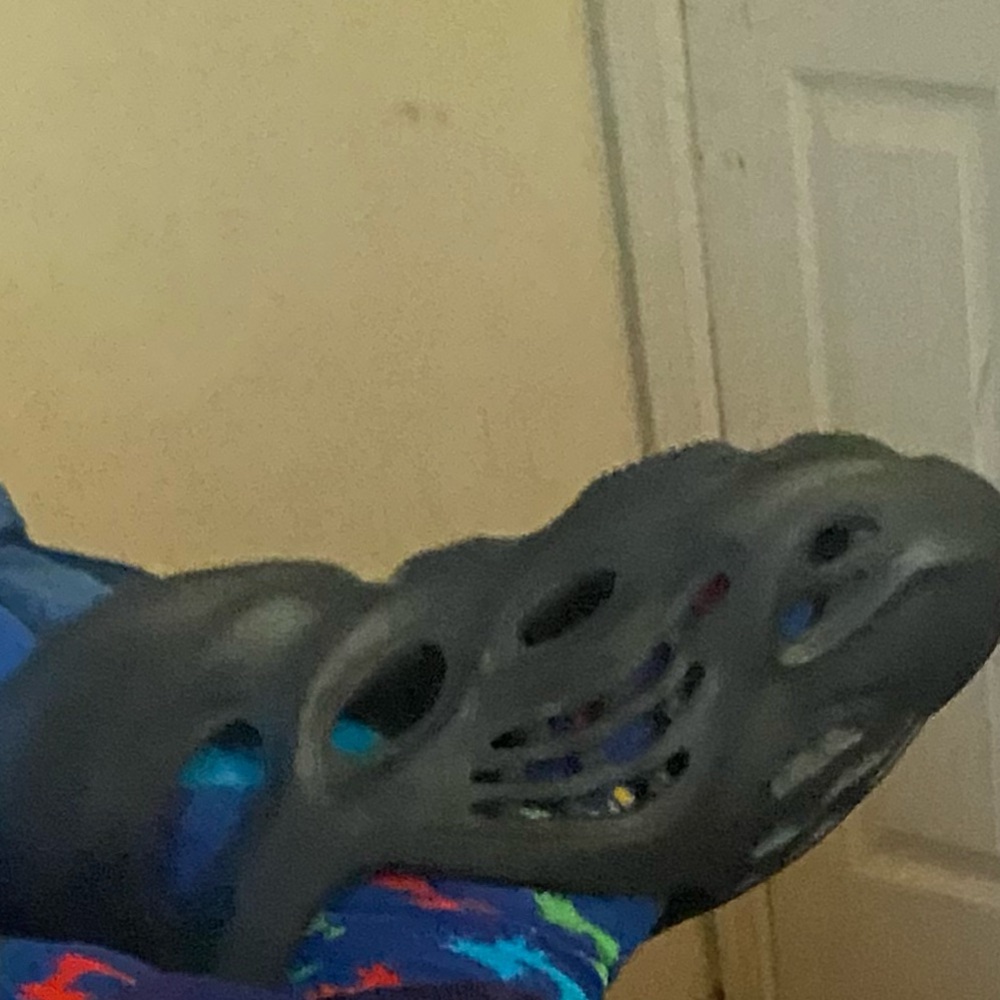 Mineral blue Yeezy foams